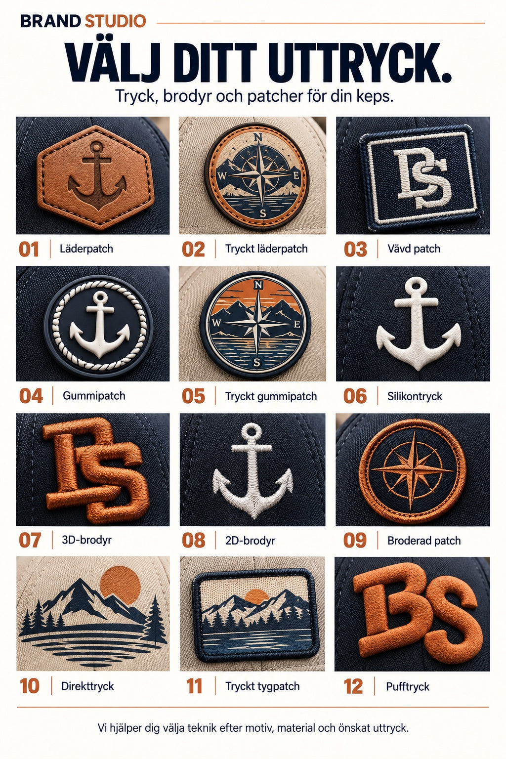 Illustrated guide to twelve printing, embroidery and patch techniques